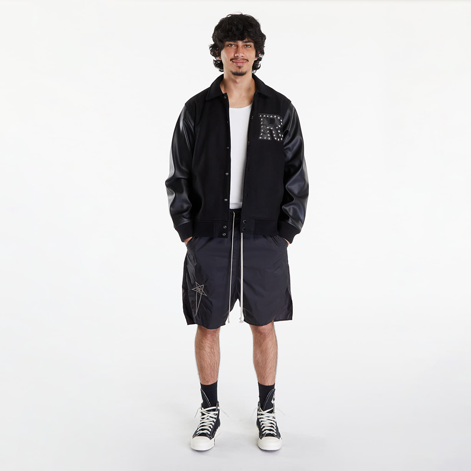 Jackets RIPNDIP Rari Varsity Jacket Black Footshop