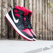 Air Jordan 1 Mid Black/Gym Red-White