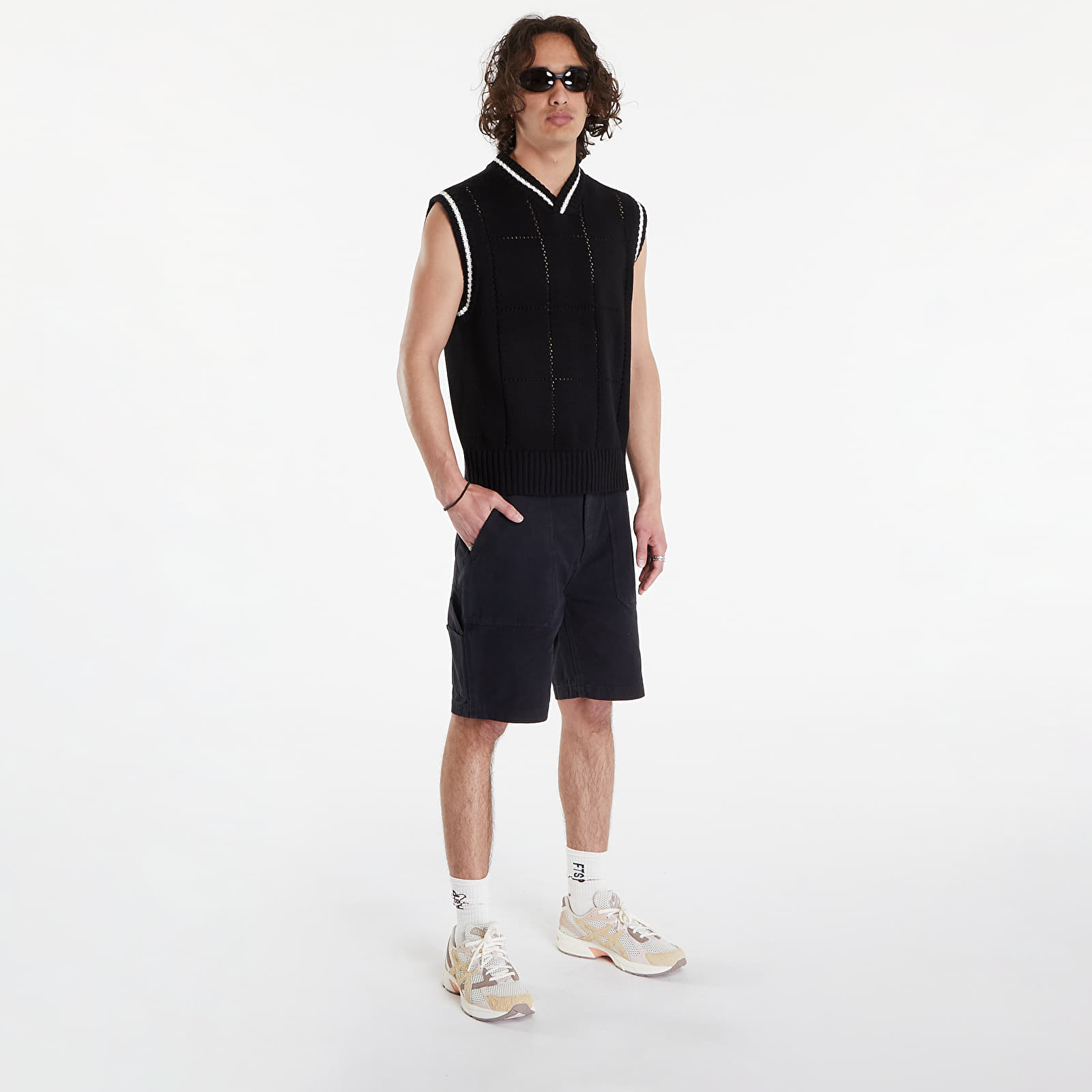 Men's vests HAL STUDIOS® Hs Knit Vest Black