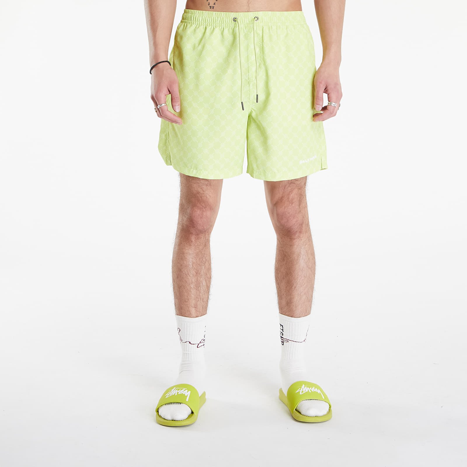 Bademode Daily Paper Kato Monogram Swimshorts Daiquiri Green