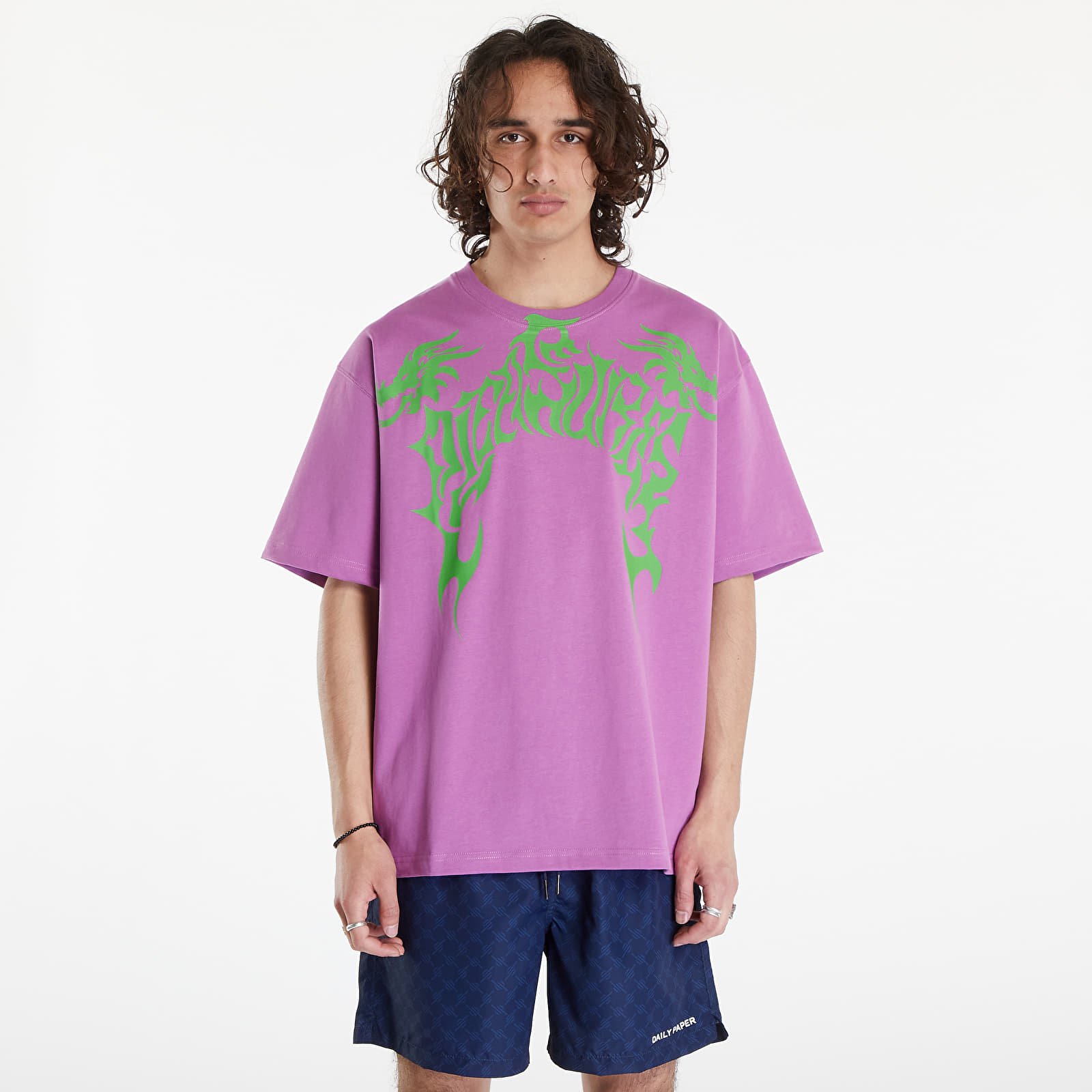 T-Shirts PLEASURES Dragon Heavyweight Shirt Purple