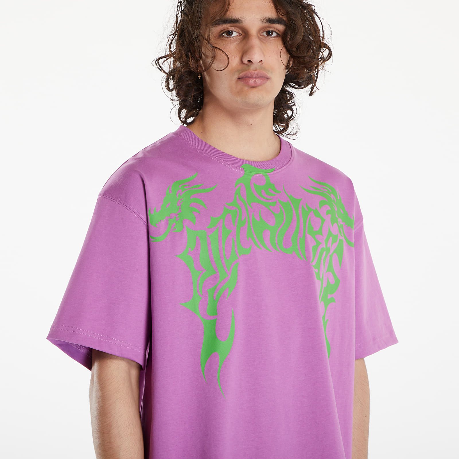 T-Shirts PLEASURES Dragon Heavyweight Shirt Purple