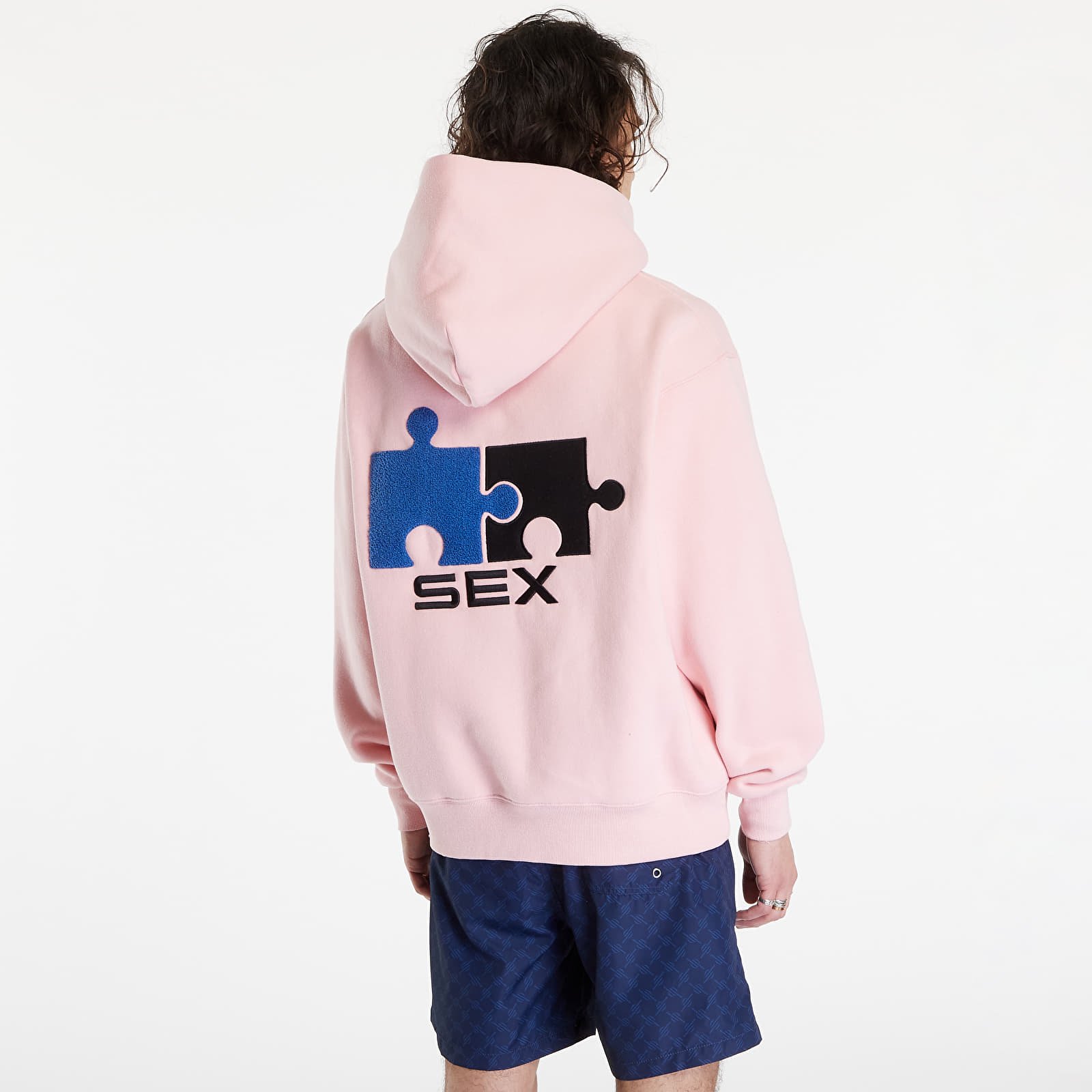 Bluzy PLEASURES Puzzle Hoodie Pink
