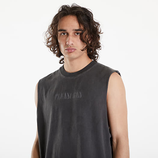 PLEASURES Onyx Sleeveless Shirt Faded Black | Footshop