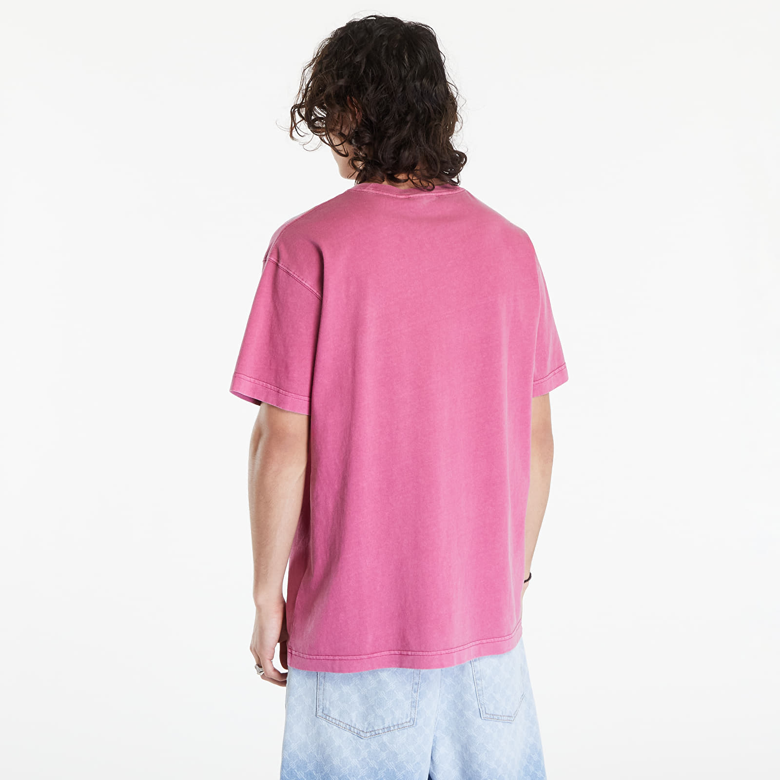 Tricouri  Carhartt WIP Nelson Short Sleeve T-Shirt UNISEX Magenta Garment Dyed