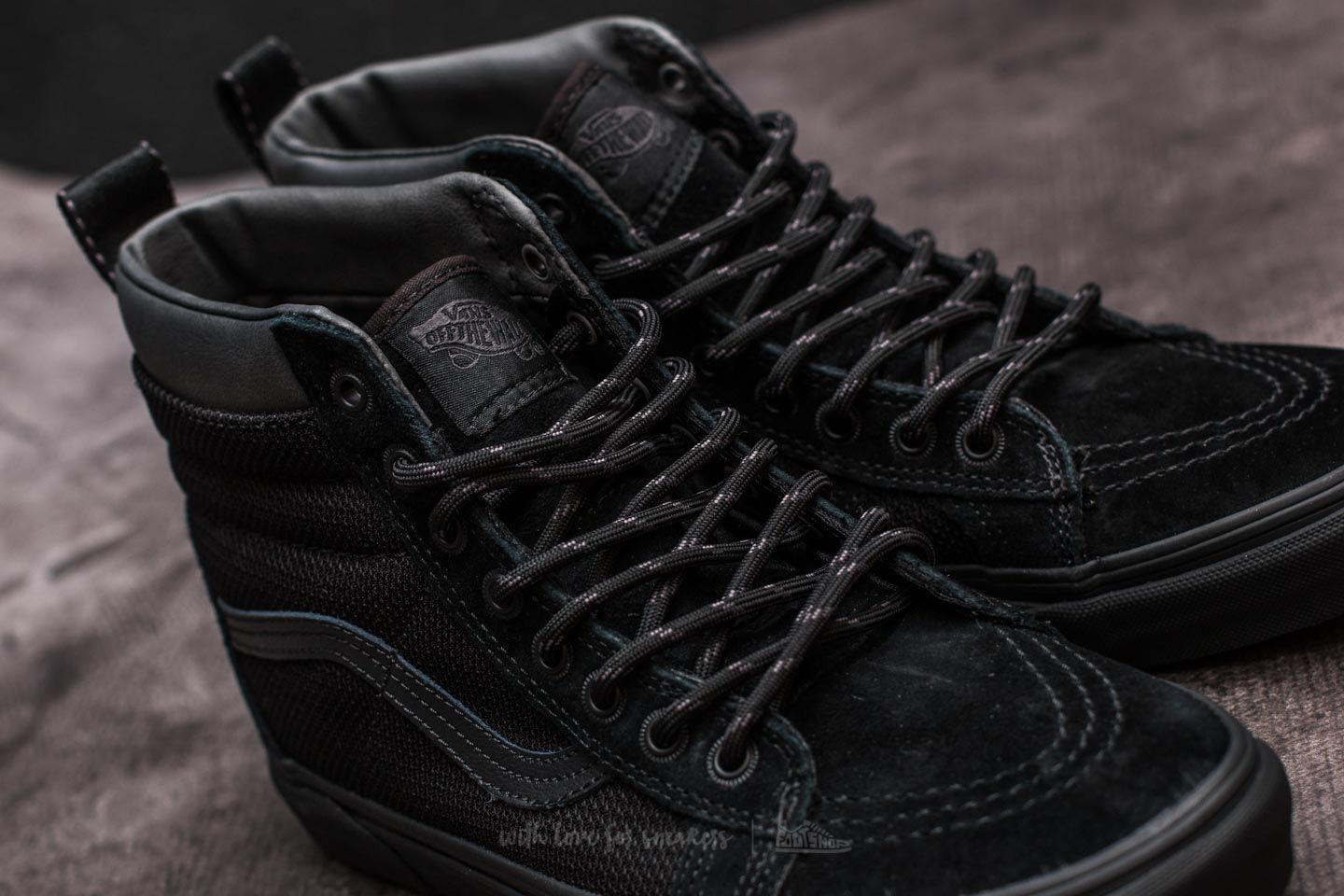 Vans sk8 hi deals mte black ballistic