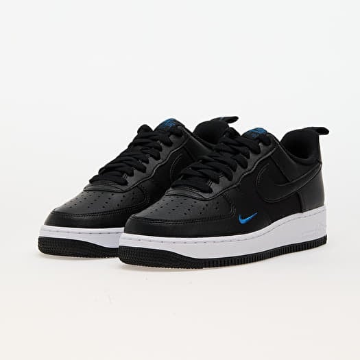 Men s shoes Nike Air Force 1 07 Black Black Court Blue White Footshop
