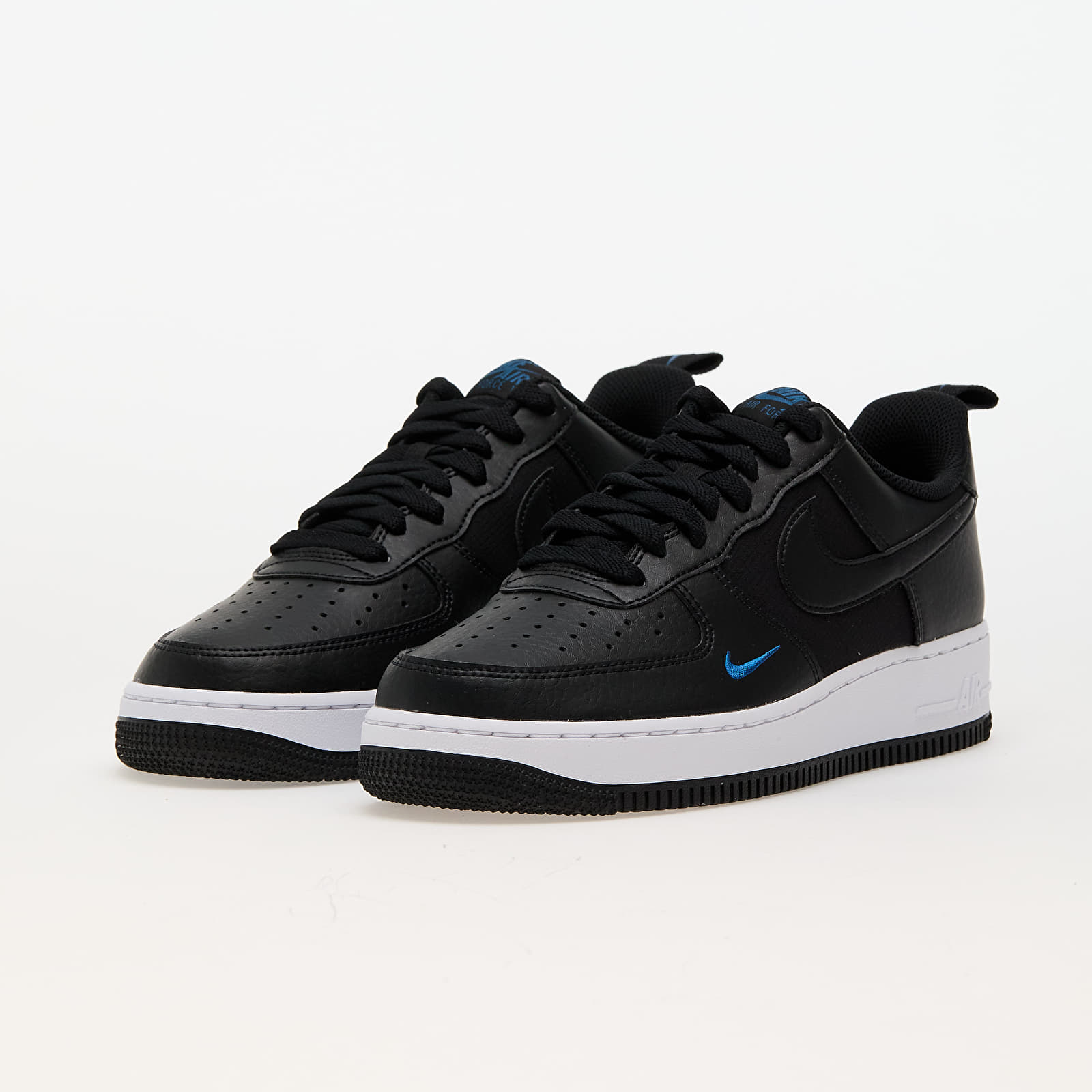 Ανδρικά παπούτσια Nike Air Force 1 '07 Black/Black-Court Blue-White