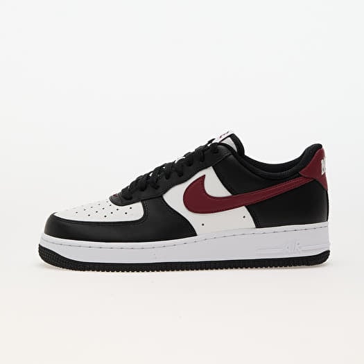 Nike Air Force 1 07 Black Dark Team Red Summit White White Footshop