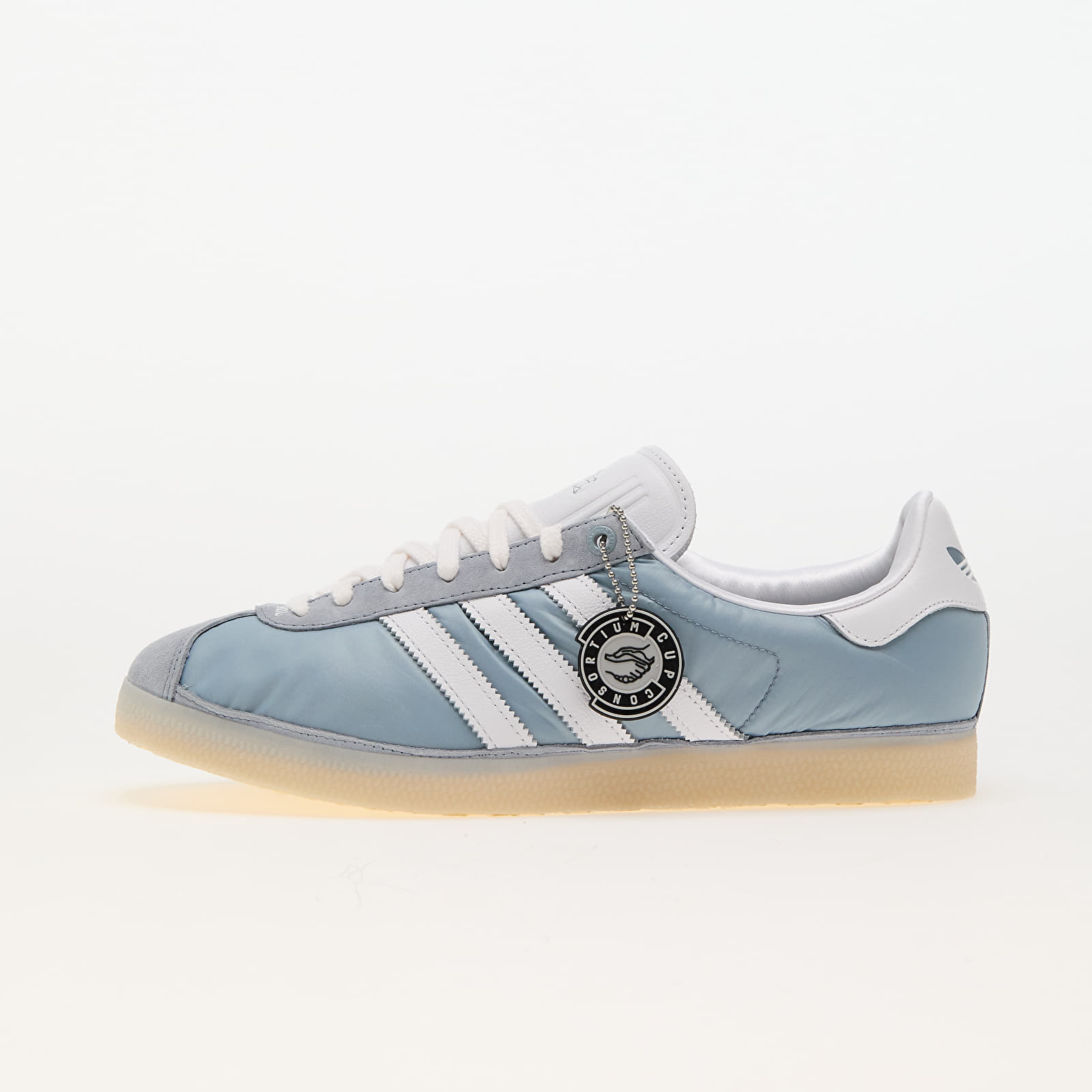 Men's shoes adidas x Footpatrol Gazelle Light Grey/ Ftw White/ Easy Yellow