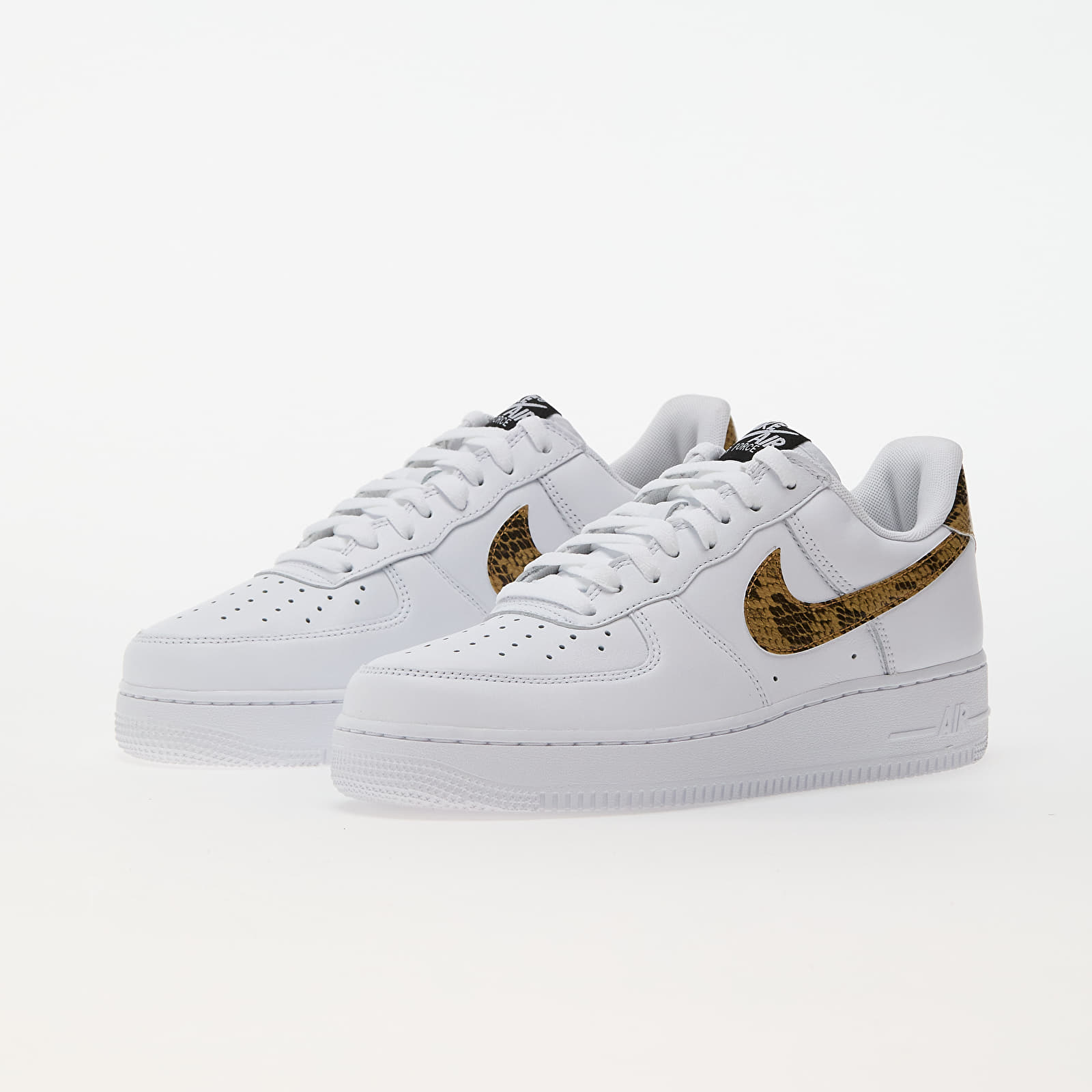 Pánske tenisky a topánky Nike Air Force 1 Low Retro Premium QS White/ Elemental Gold-Dark Hazel-Black