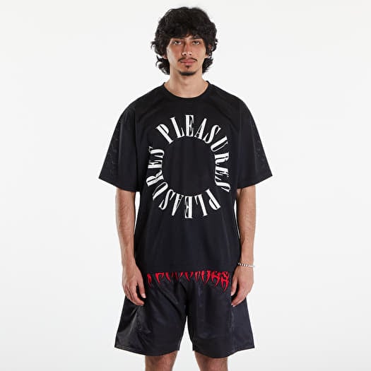 Majica PLEASURES Motive Mesh Shirt Black