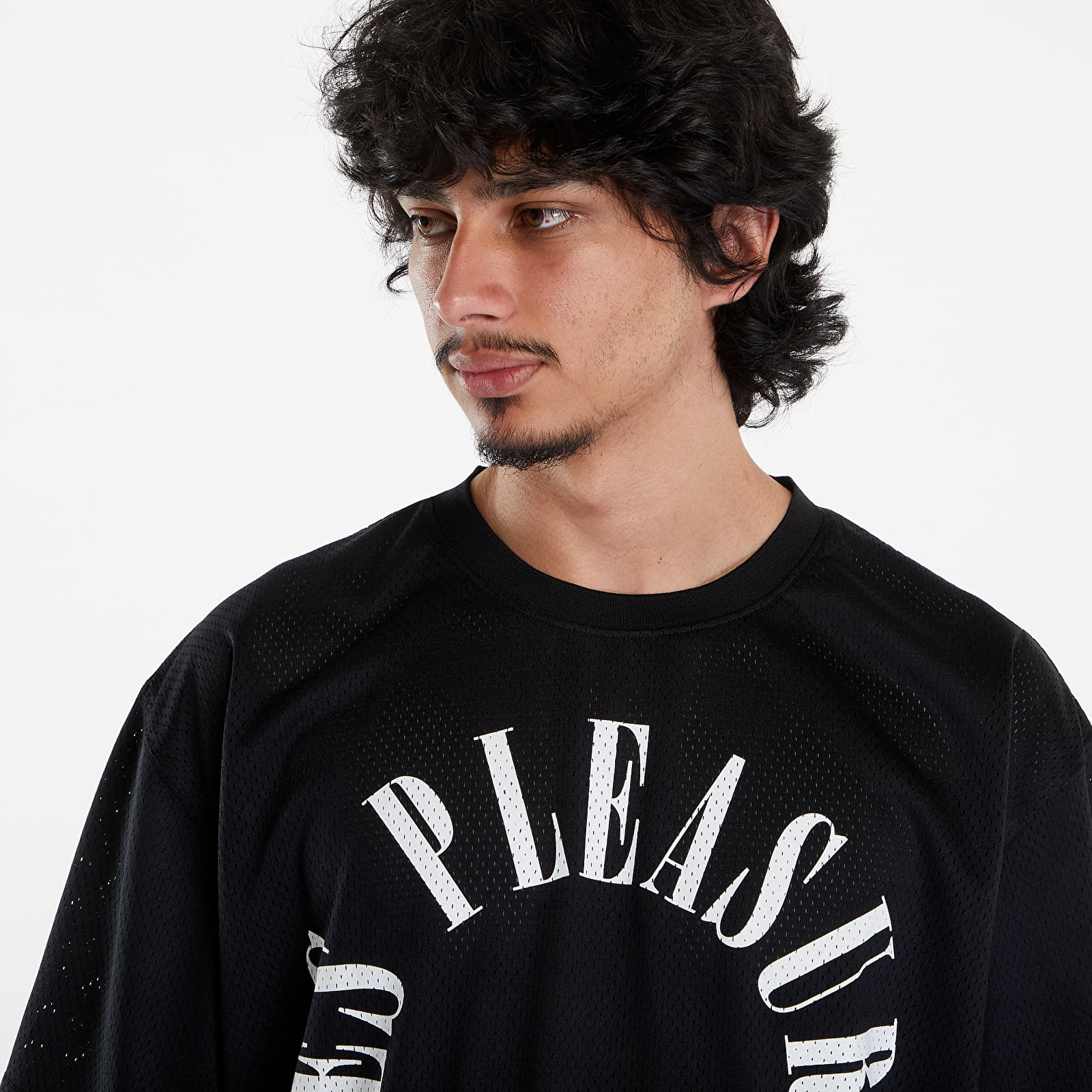 T-Shirts PLEASURES Motive Mesh Shirt Black