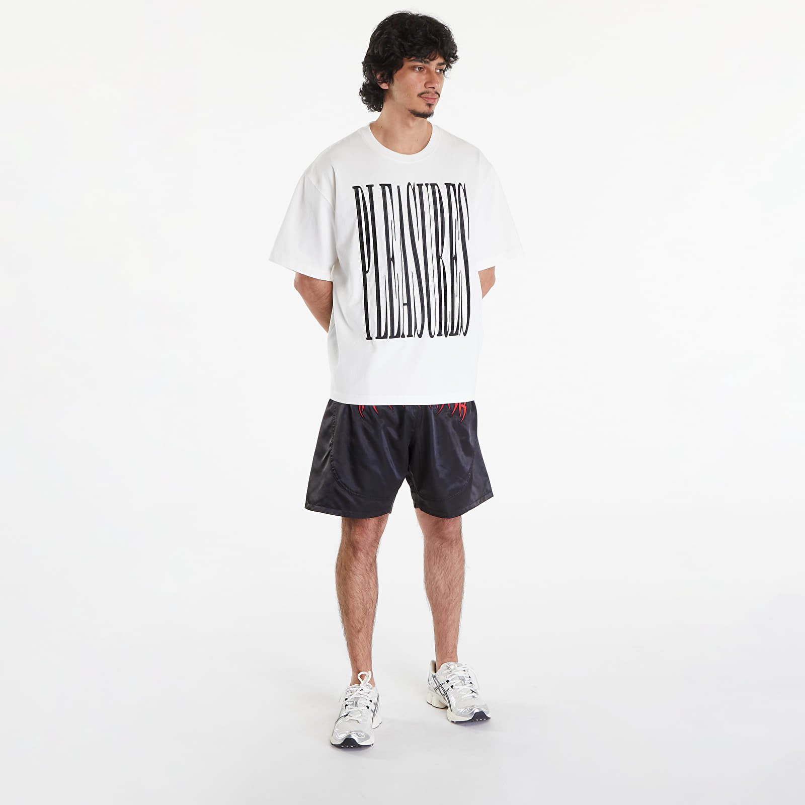   Μπλούζες PLEASURES Stretch Heavyweight T-Shirt White