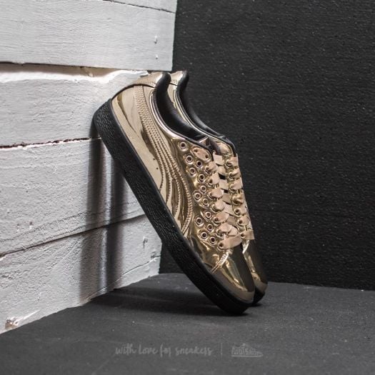 Zapatillas mujer Puma Basket XL Lace Metal Wn s Gold Gold Footshop