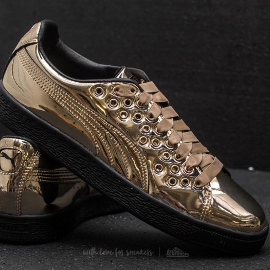 Puma basket gold toe deals
