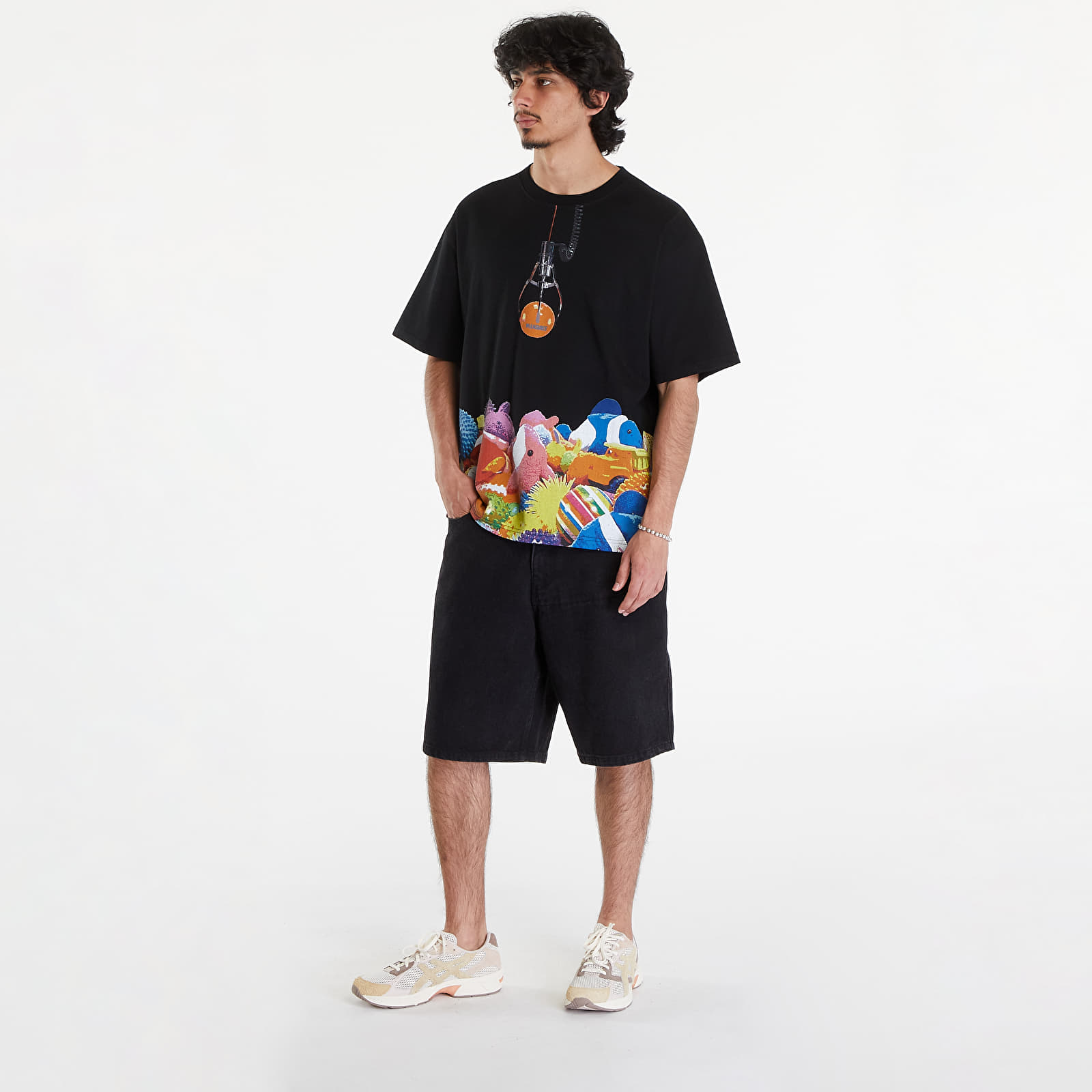 Men's T-shirts PLEASURES Claw Heavyweight T-Shirt Black
