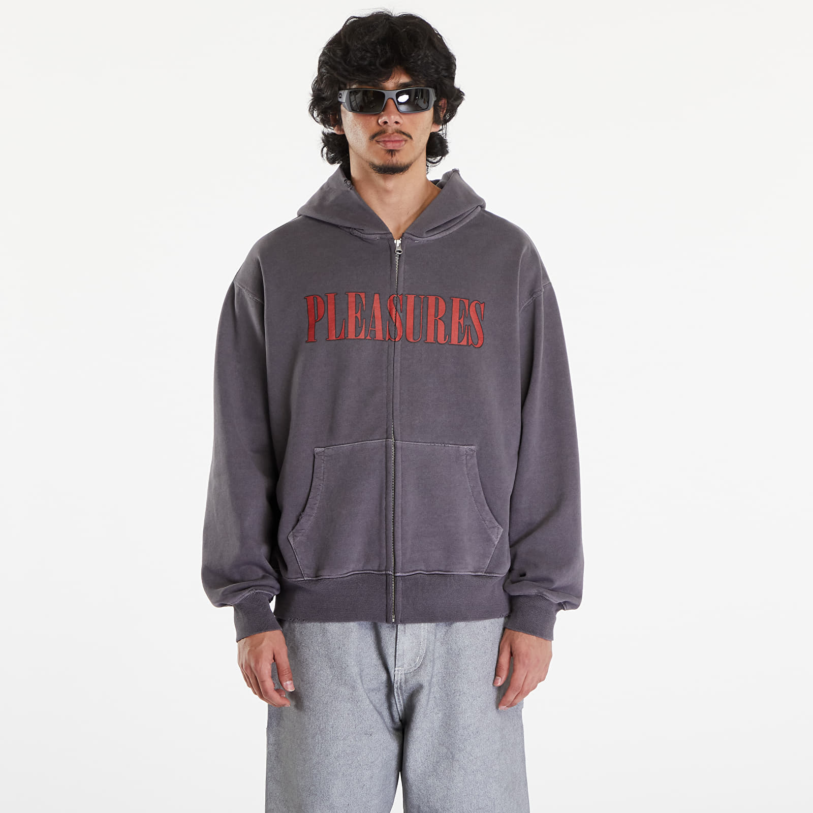 Pleasures zip hoodie new arrivals