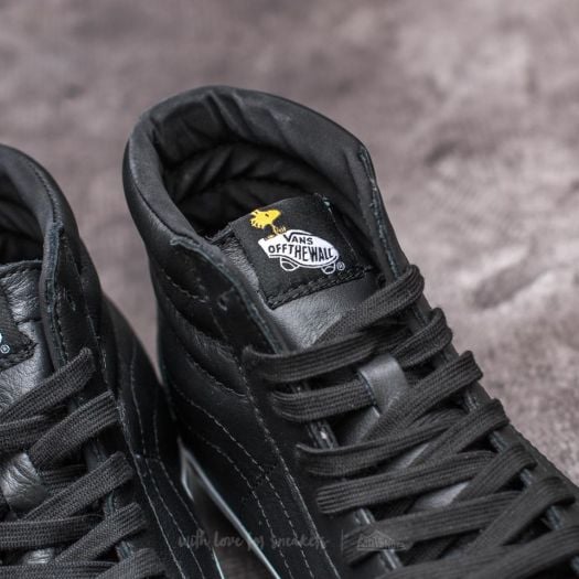 Vans x peanuts sk8-hi embossed snoopy black skate shoes outlet
