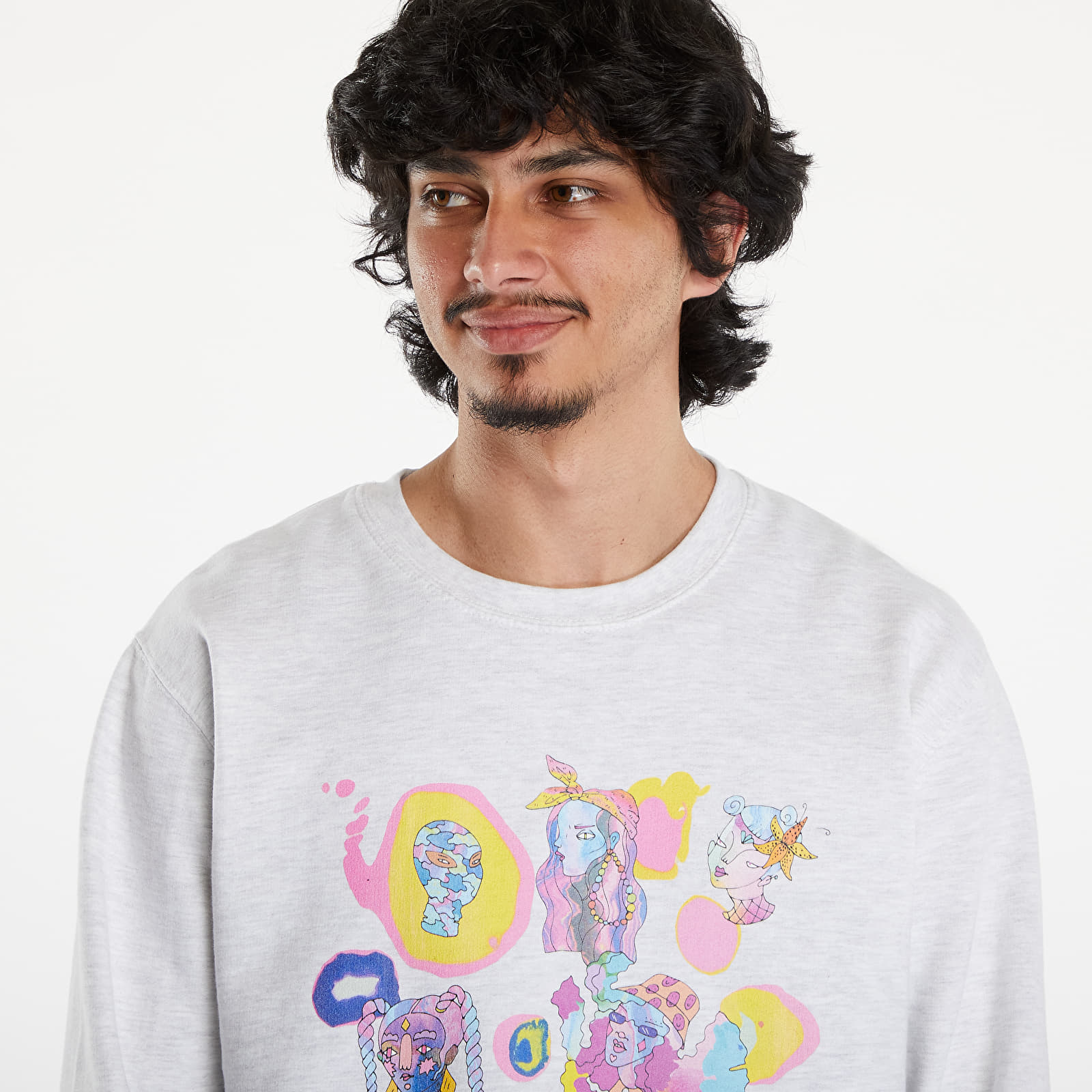 Суичъри и пуловери Footshop Romanian Artist Crewneck Grey