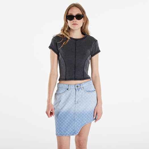 Tričko Daily Paper Nalia Short Sleeve T-Shirt Black