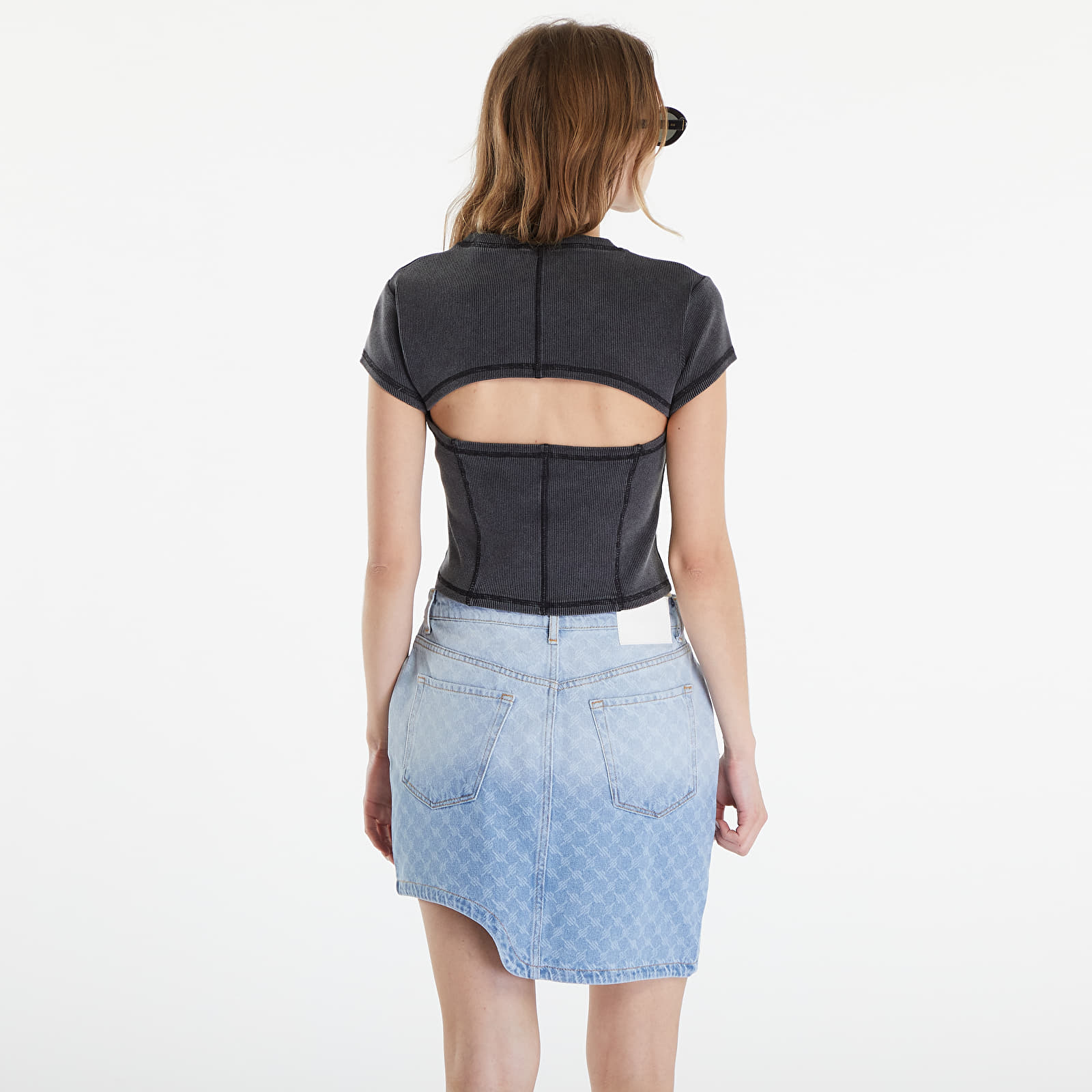 Trička Daily Paper Nalia Short Sleeve T-Shirt Black