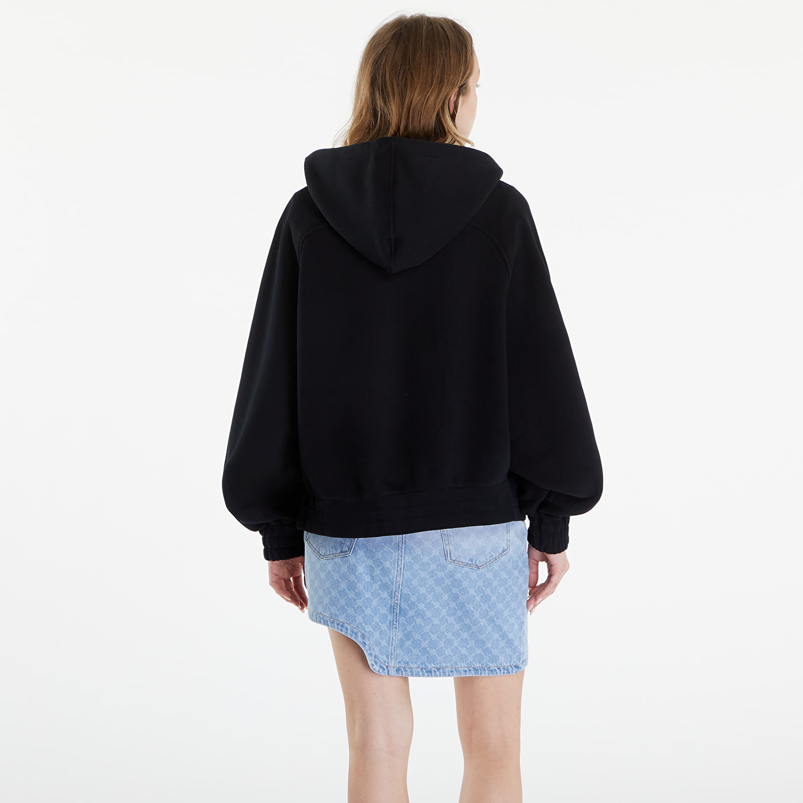 Kapucnis pulóverek és pulcsik Daily Paper Njeri Oversized Zipper Hoodie Black