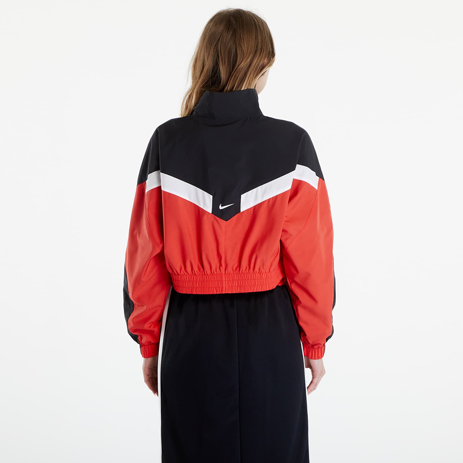 Kabátok Nike Sportswear Women's Woven Jacket Lt Crimson/ Black/ Black