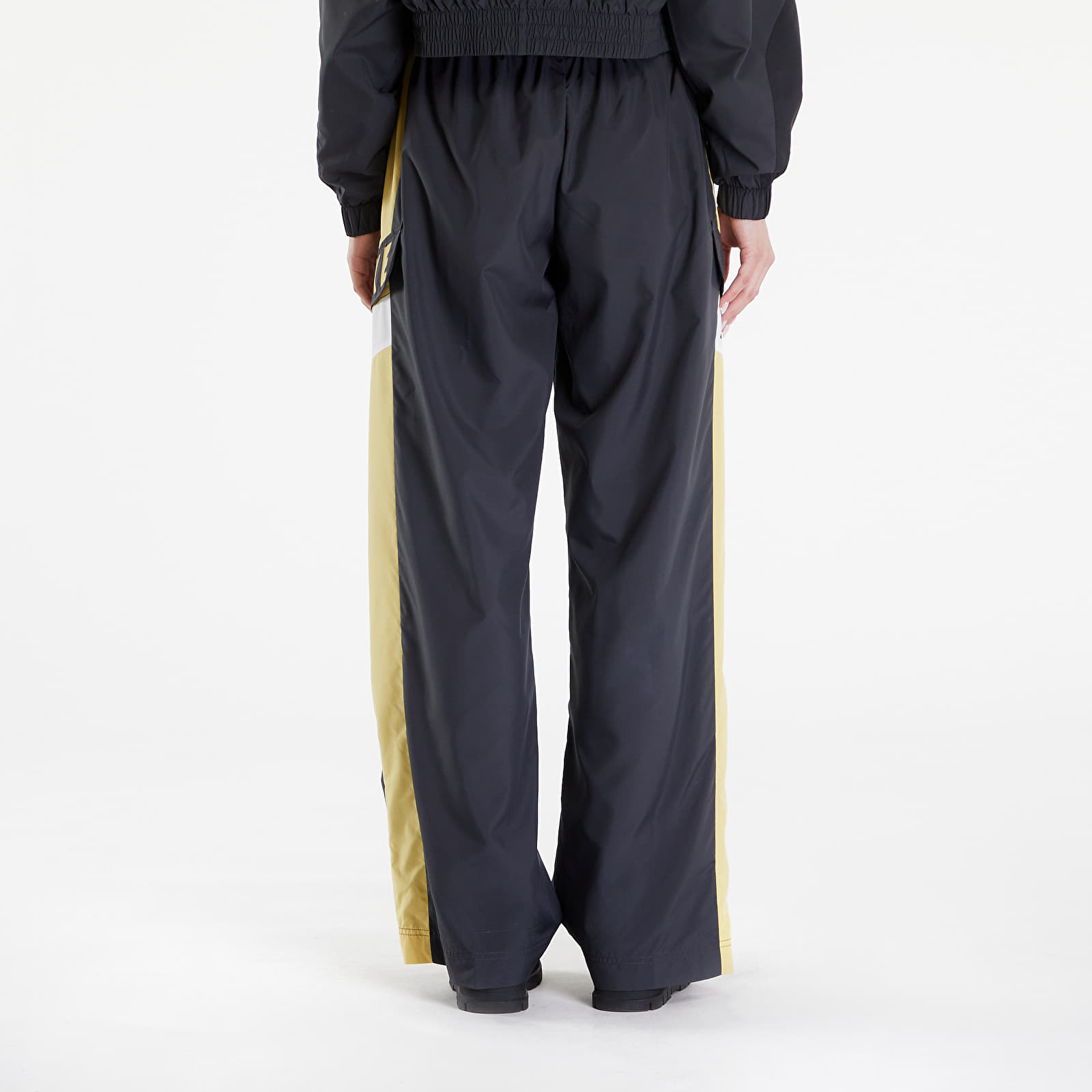 Women's trousers Nike Sportswear Women's High-Waisted Pants Dk Smoke Grey/ Saturn Gold/ White