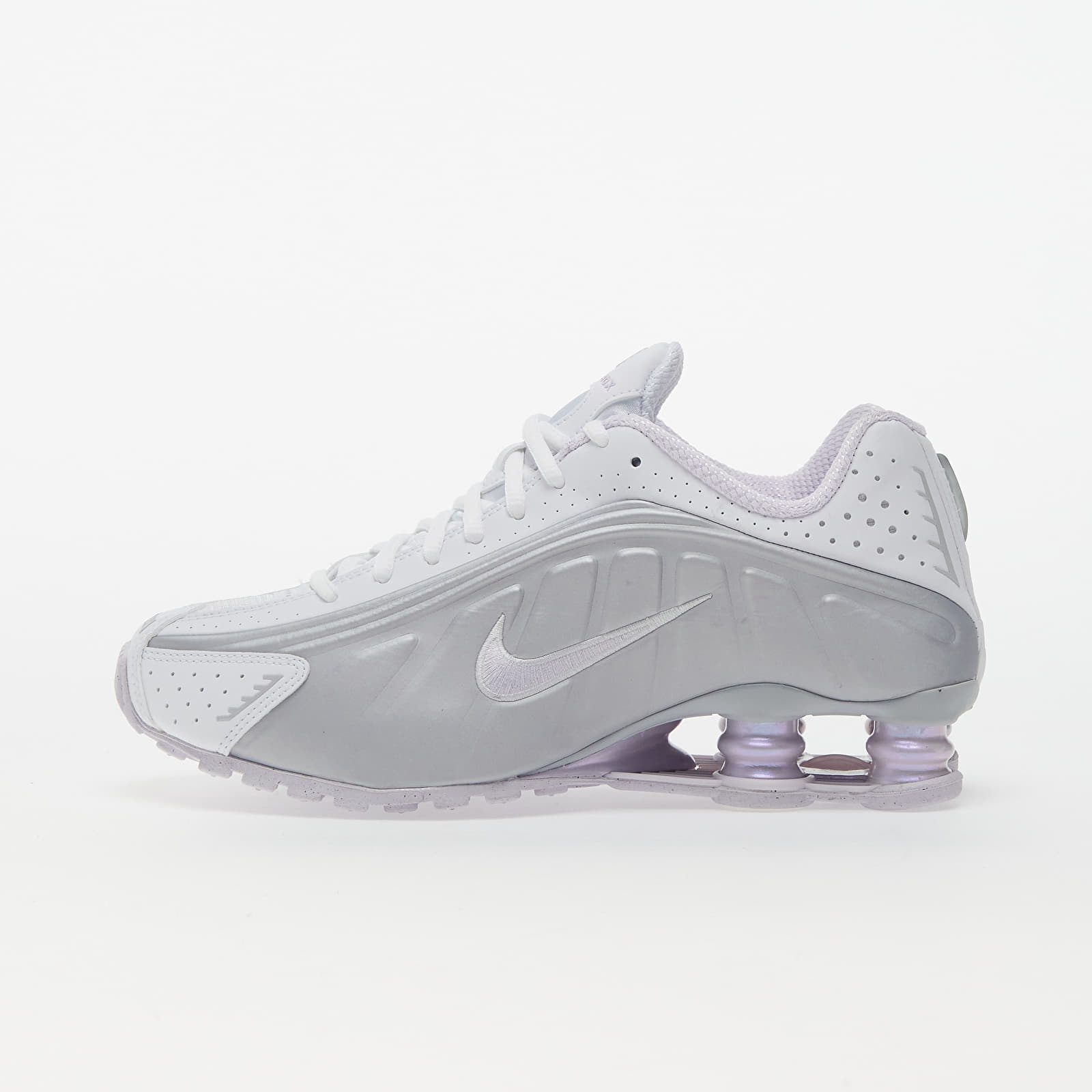 Women's shoes Nike W Shox R4 White/ Barely Grape-Mtlc Platinum