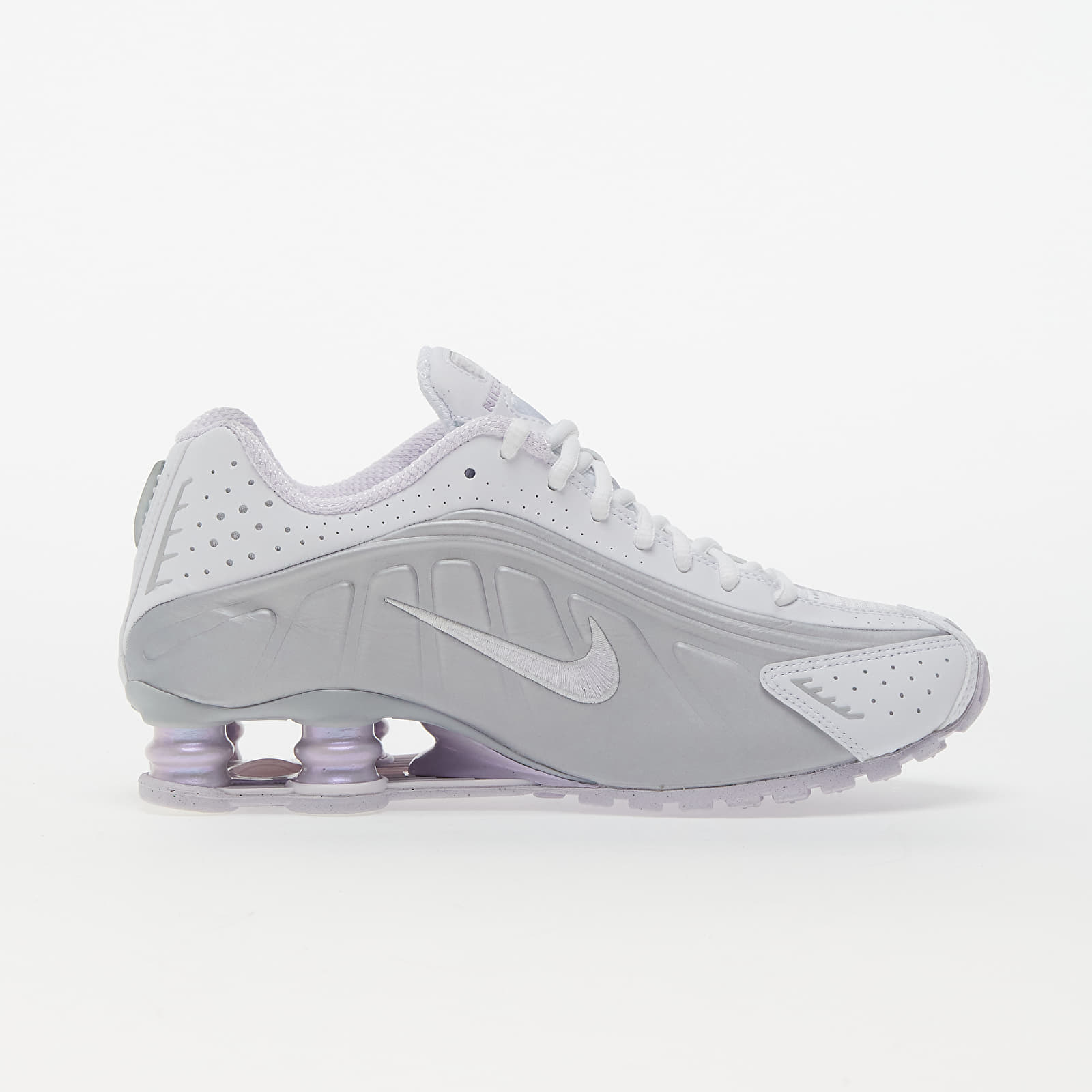 Women's shoes Nike W Shox R4 White/ Barely Grape-Mtlc Platinum