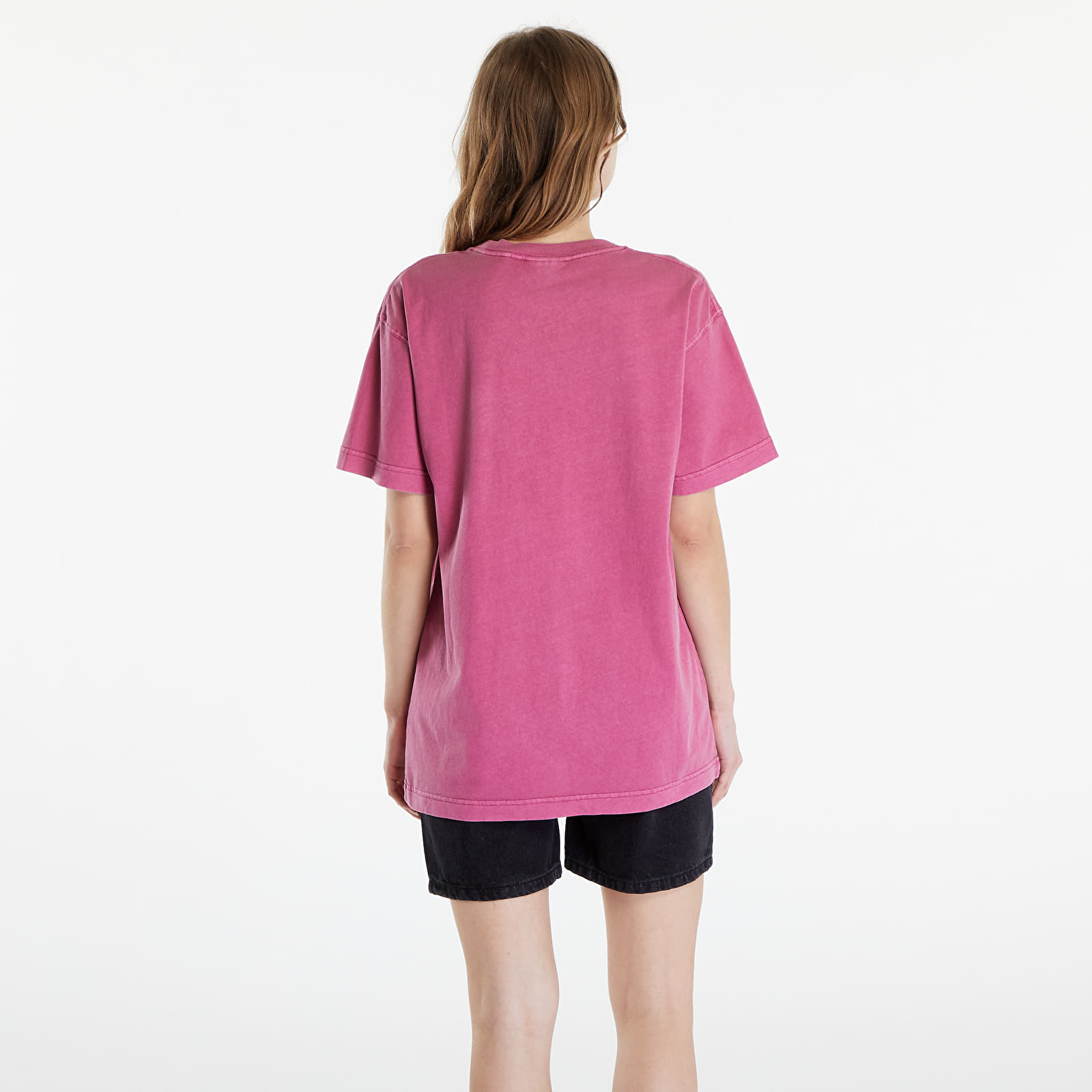 Tricouri  Carhartt WIP Nelson Short Sleeve T-Shirt UNISEX Magenta Garment Dyed
