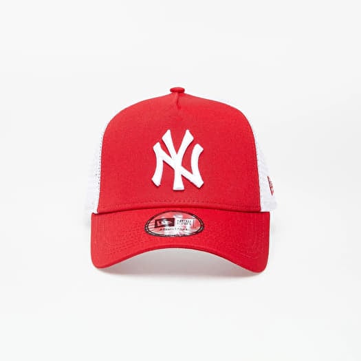 Kšiltovka New Era Cap Clean Trucker 2 New York Yankees Scarlet/ White