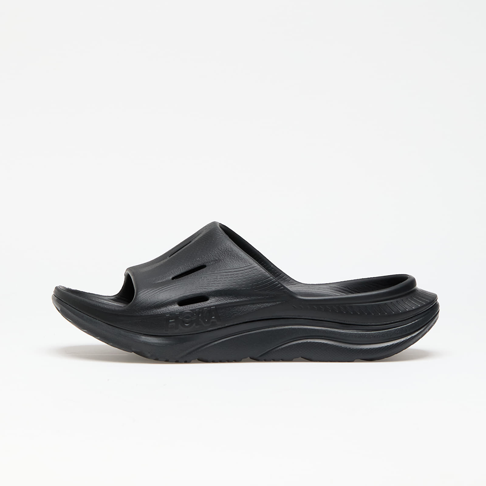 Levně Tenisky Hoka® U Ora Recovery Slide 3 Black/ Black