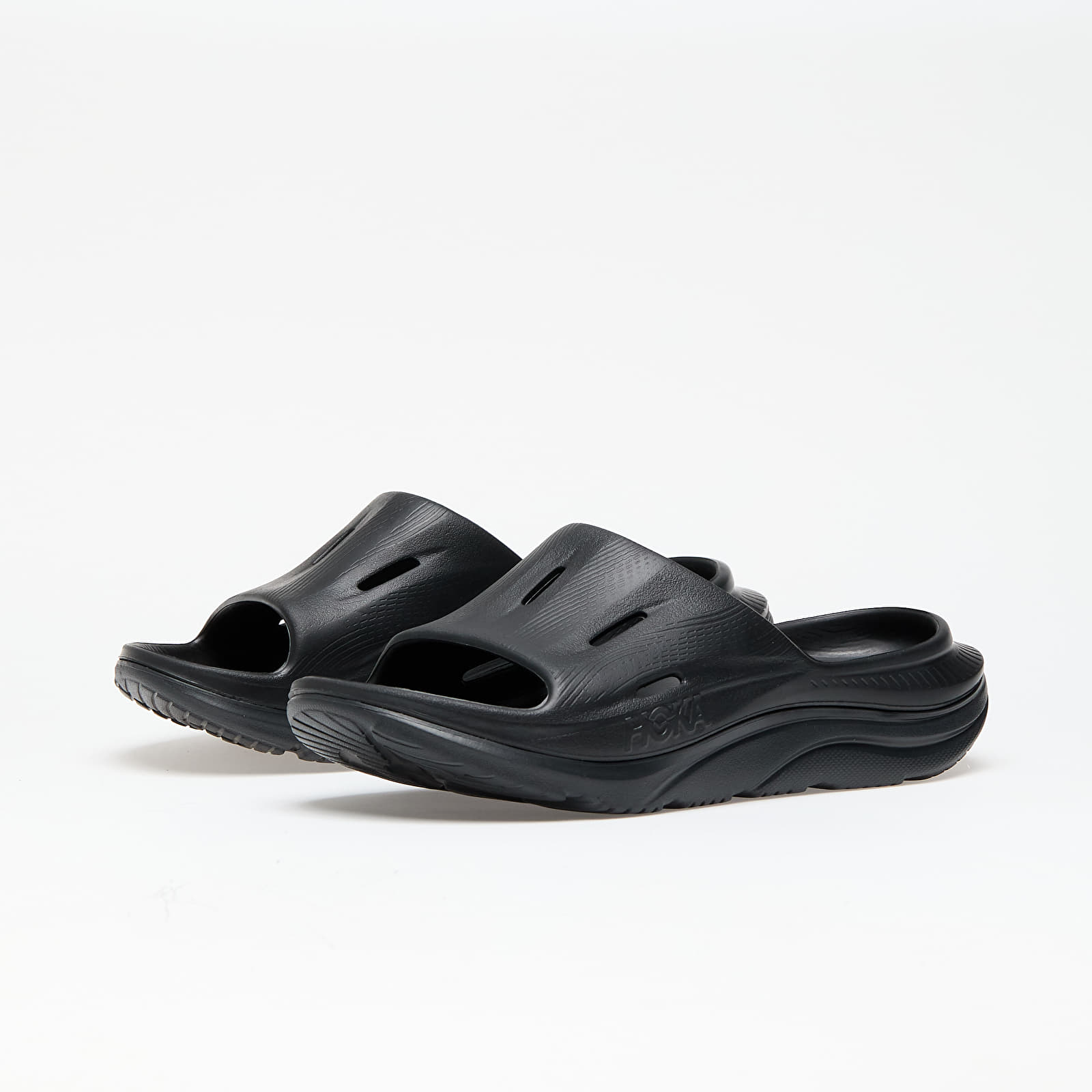 Férfi cipők Hoka® U Ora Recovery Slide 3 Black/ Black