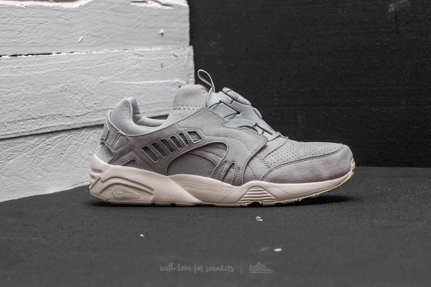 Men s shoes Puma Disc Blaze Mono Glacier Gray Whisper White Footshop