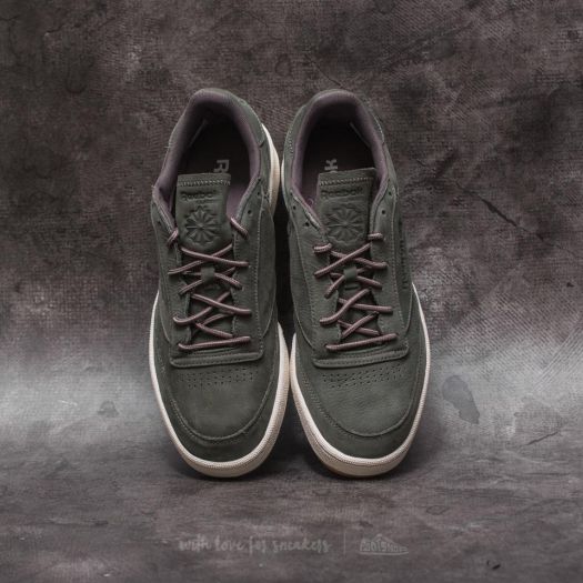 Men s shoes Reebok Club C 85 WP Hunter Green Urban Grey Footshop
