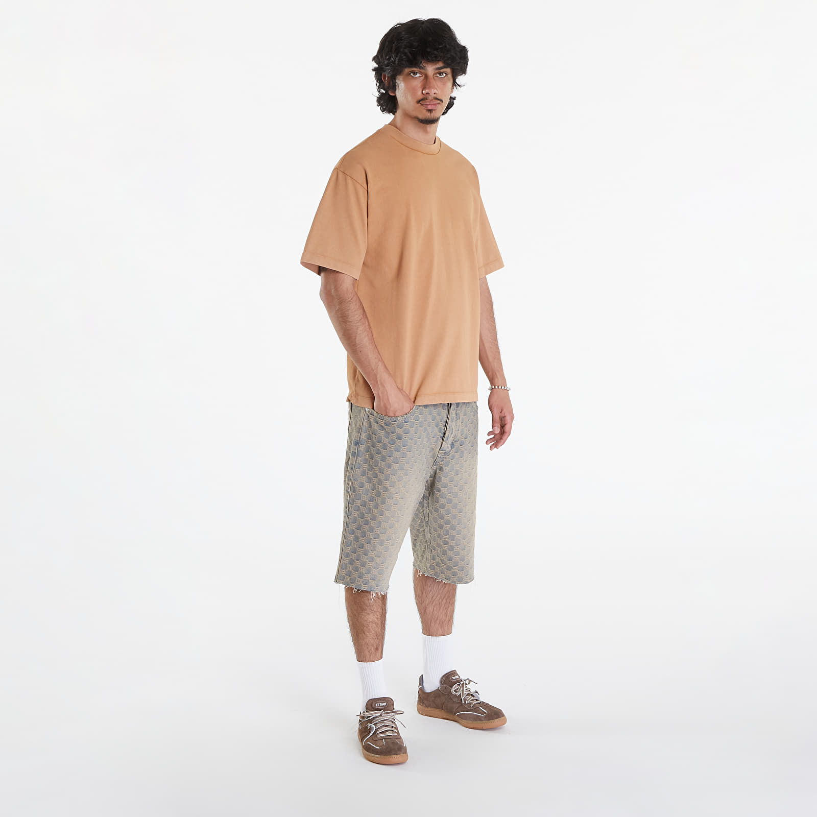 Tričká Vans Washed LX Short Sleeve Tee Brown Sugar