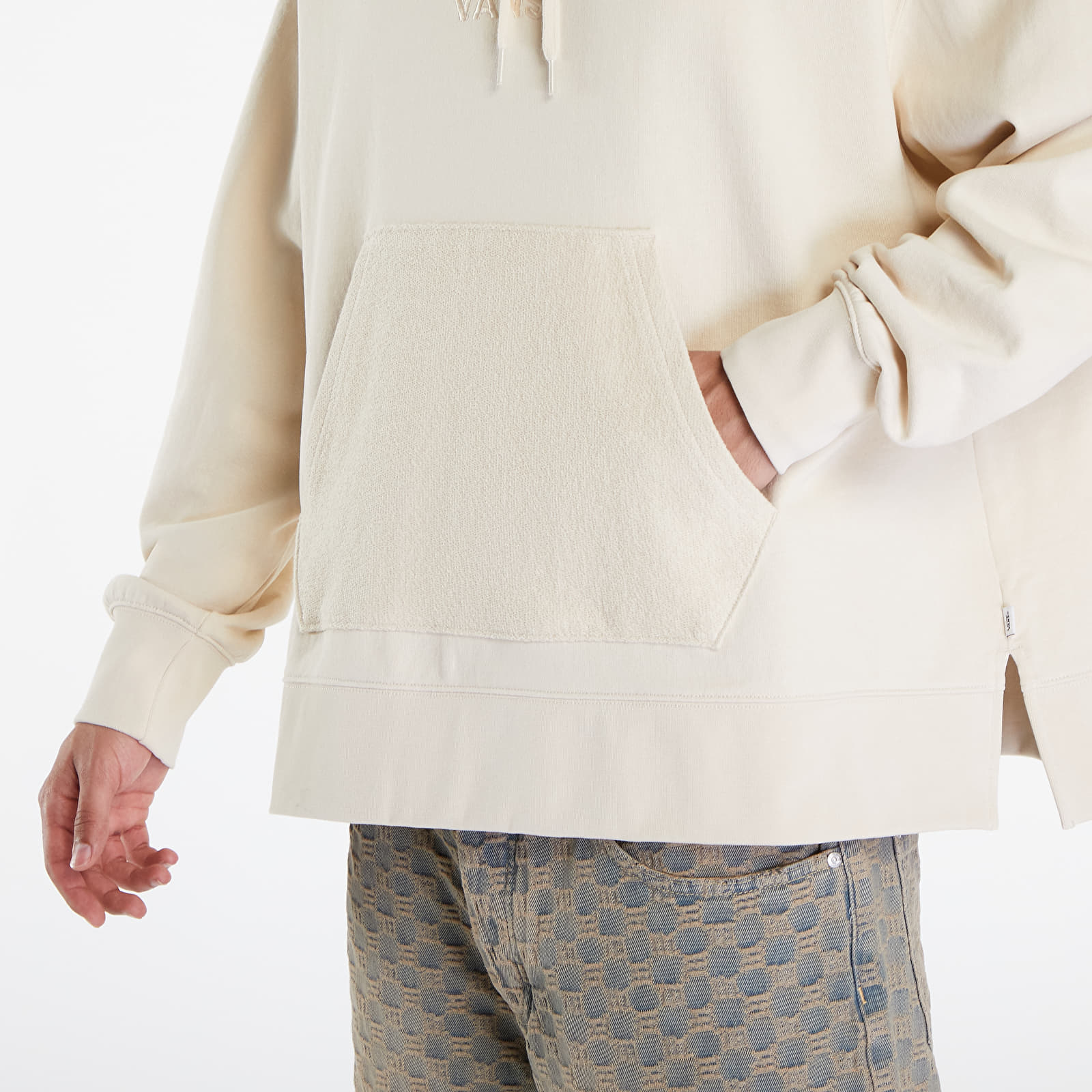 Felpe Vans Baggy Fleece Po LX Hoodie Creme Brulee