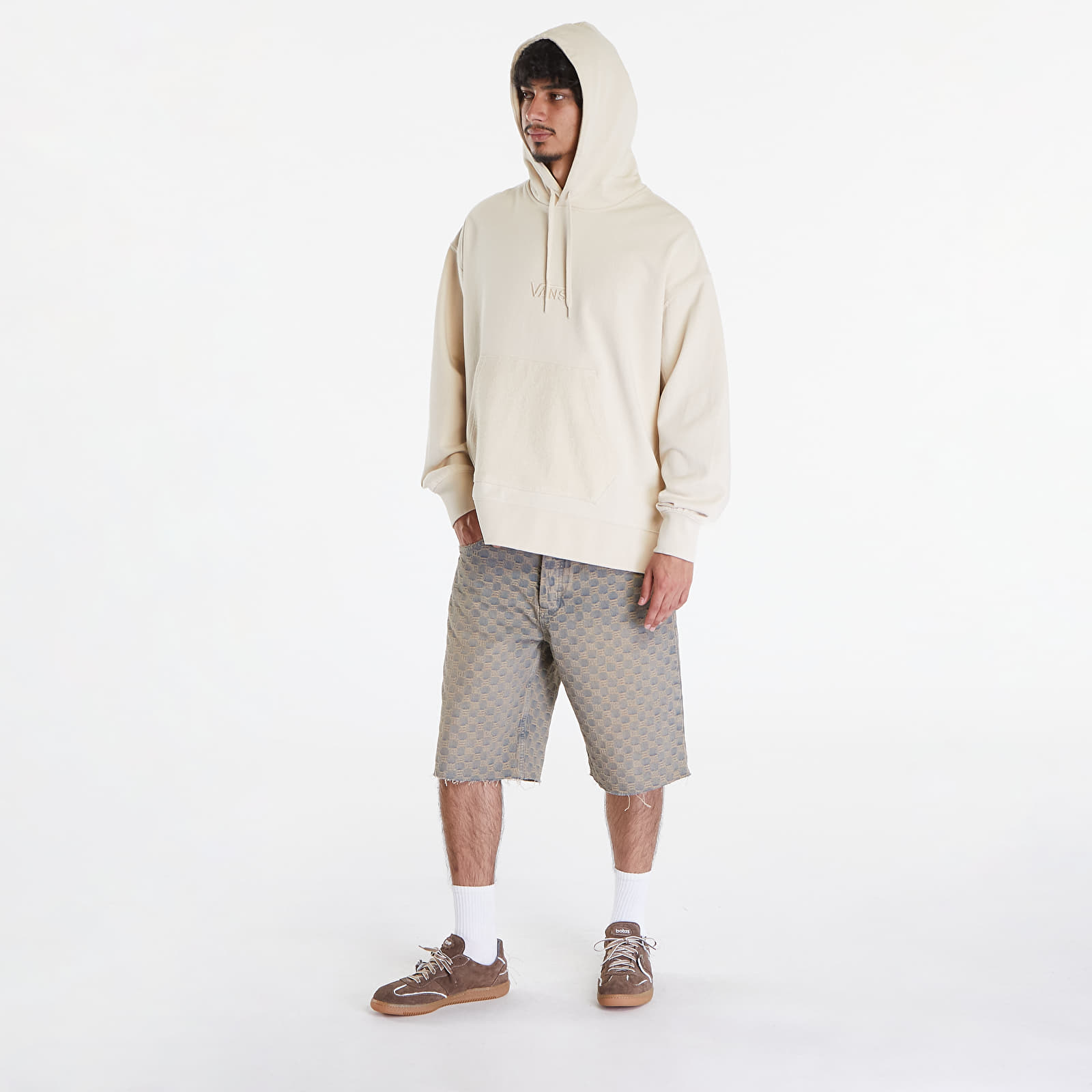 Felpe Vans Baggy Fleece Po LX Hoodie Creme Brulee