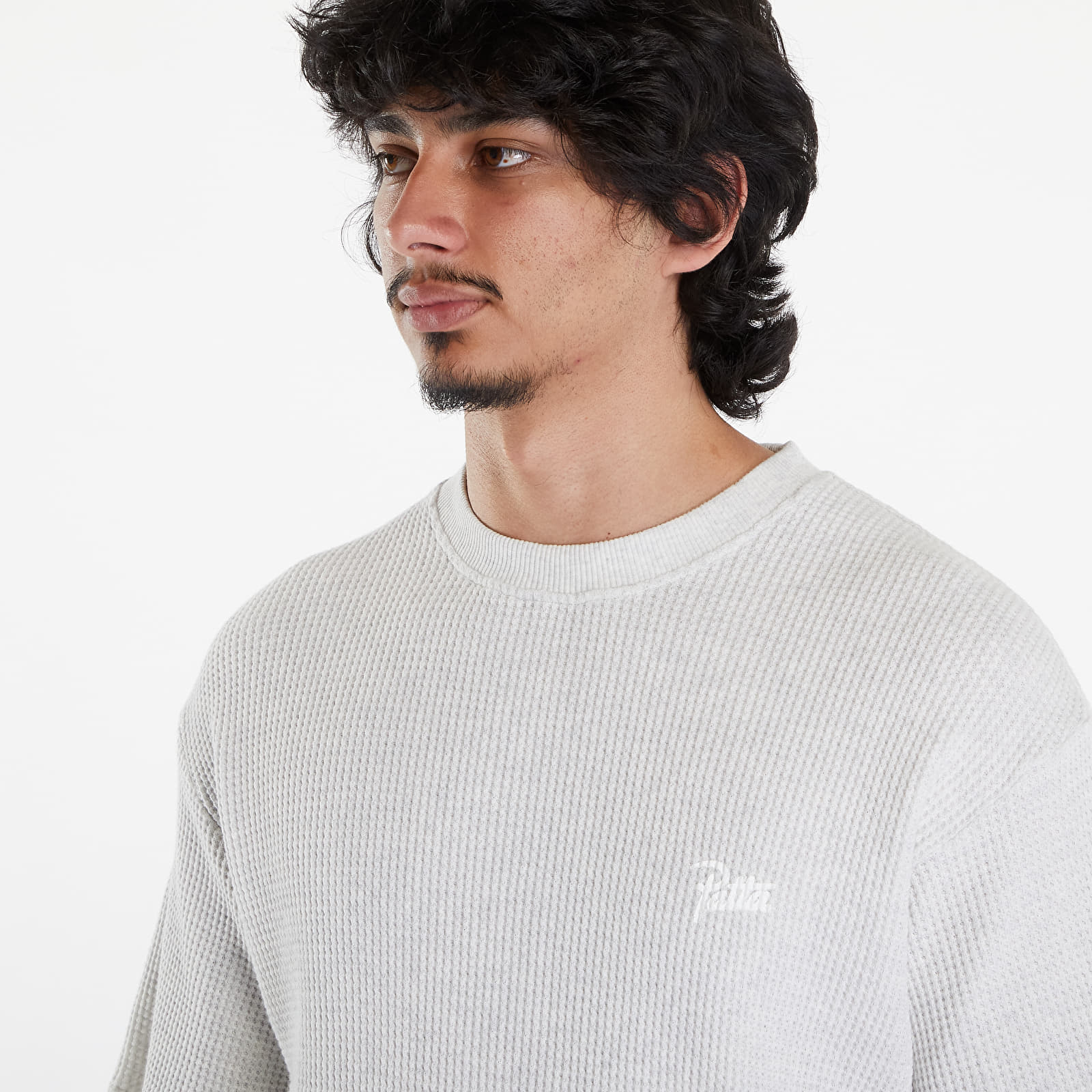 T-shirts Patta Basic Waffle T-Shirt Melange Grey