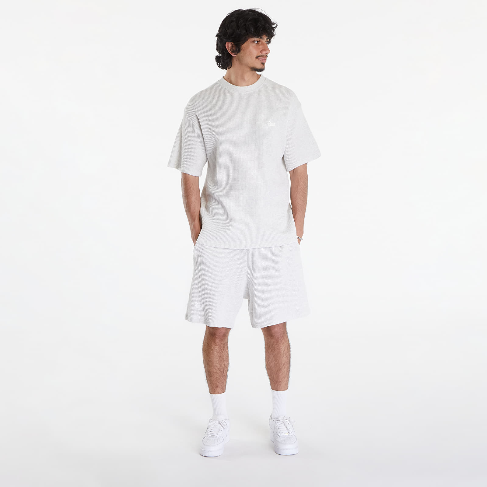 T-shirts Patta Basic Waffle T-Shirt Melange Grey