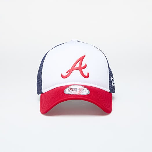 Šiltovka New Era Atlanta Braves 9Forty Trucker Scarlet/ Navy