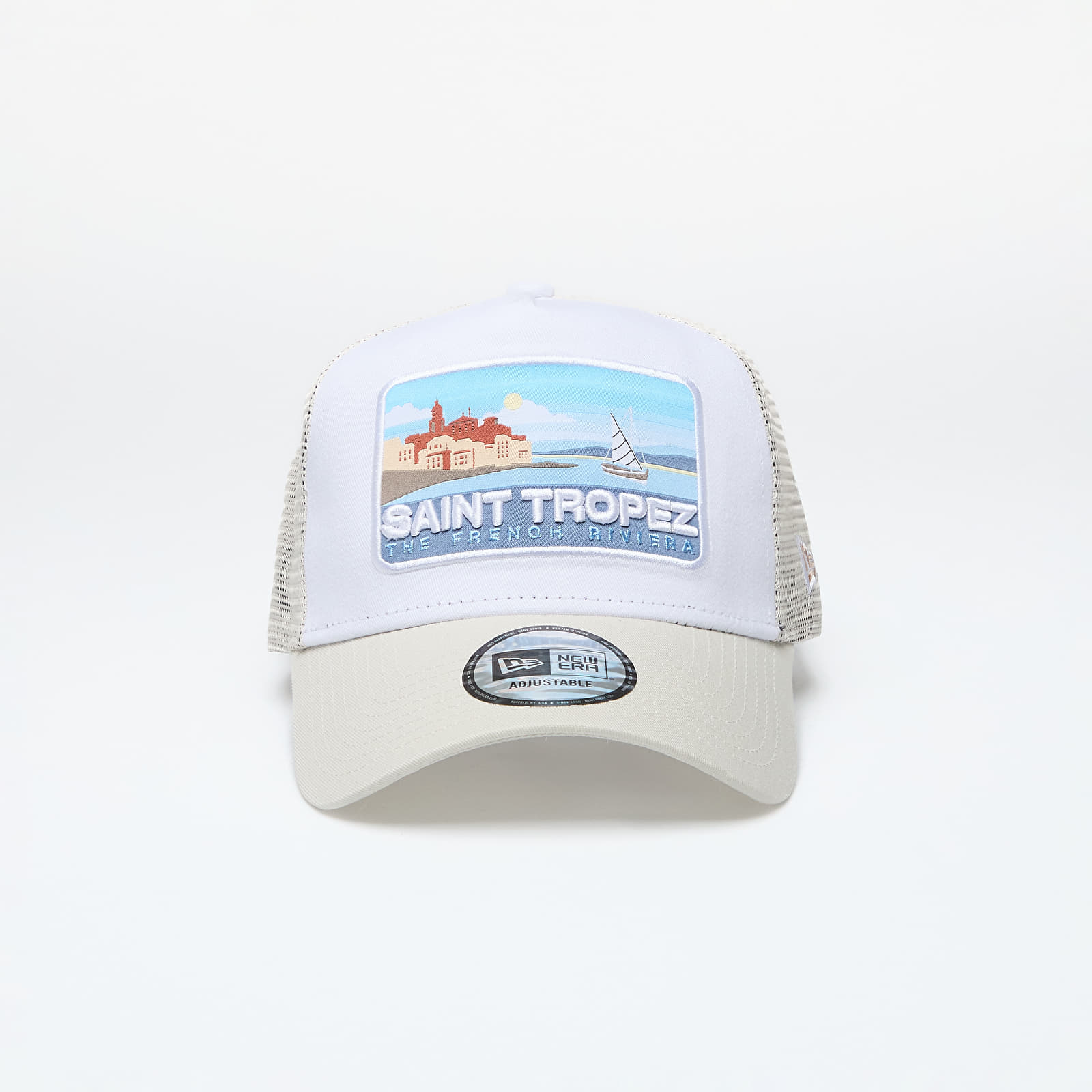 Kepurės New Era Saint Tropez 9Forty Trucker Off White/ Oat Milk