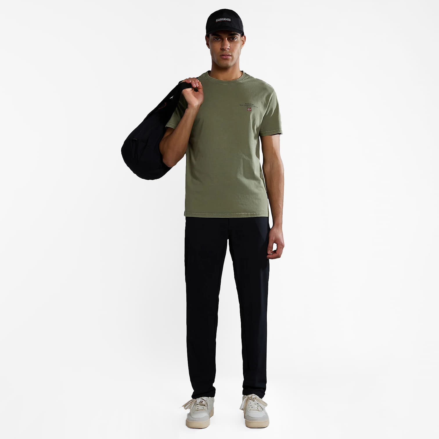 Pánske tričká Napapijri Selbas T-Shirt Green Lichen