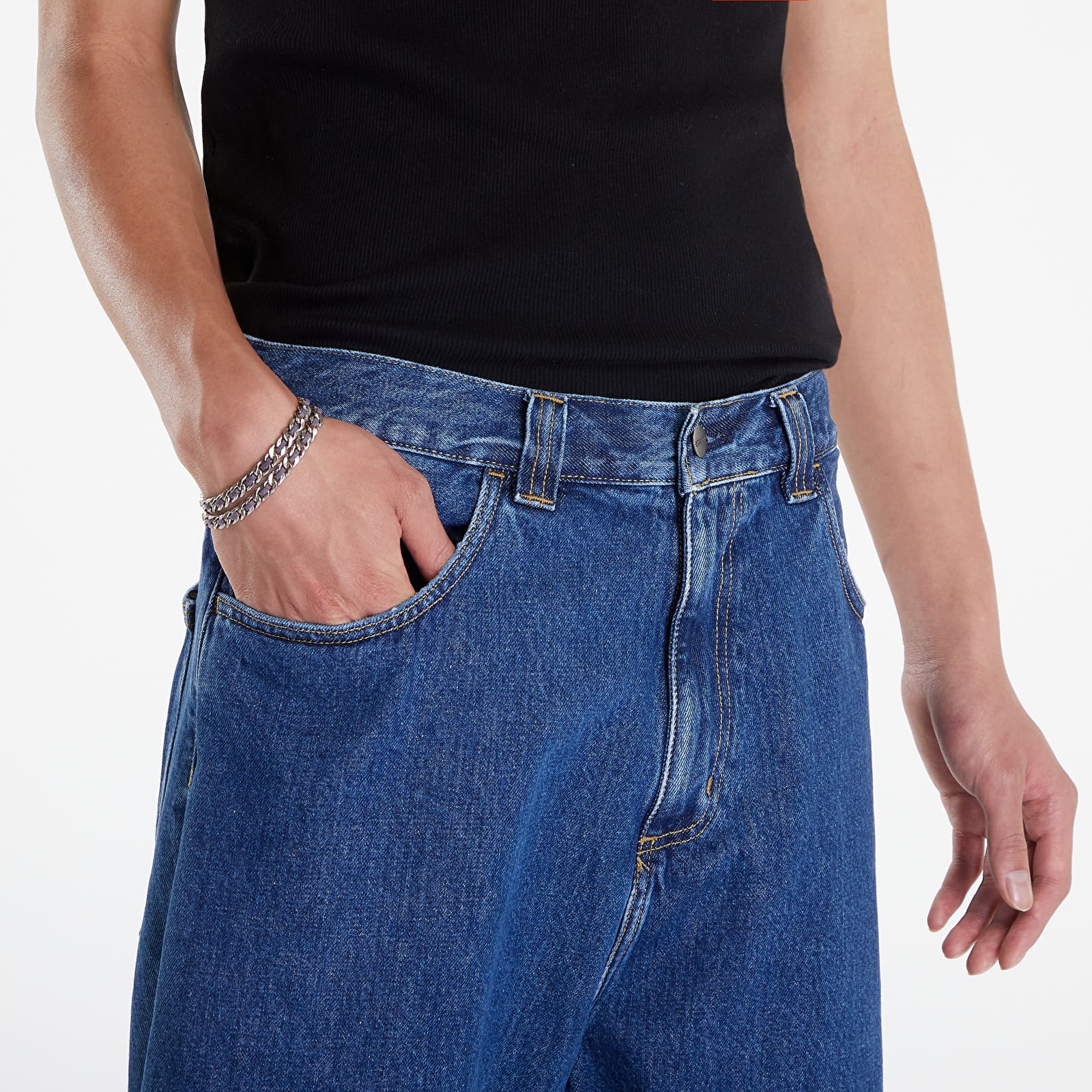 Kurzhosen Carhartt WIP Brandon Short Blue Stone Washed