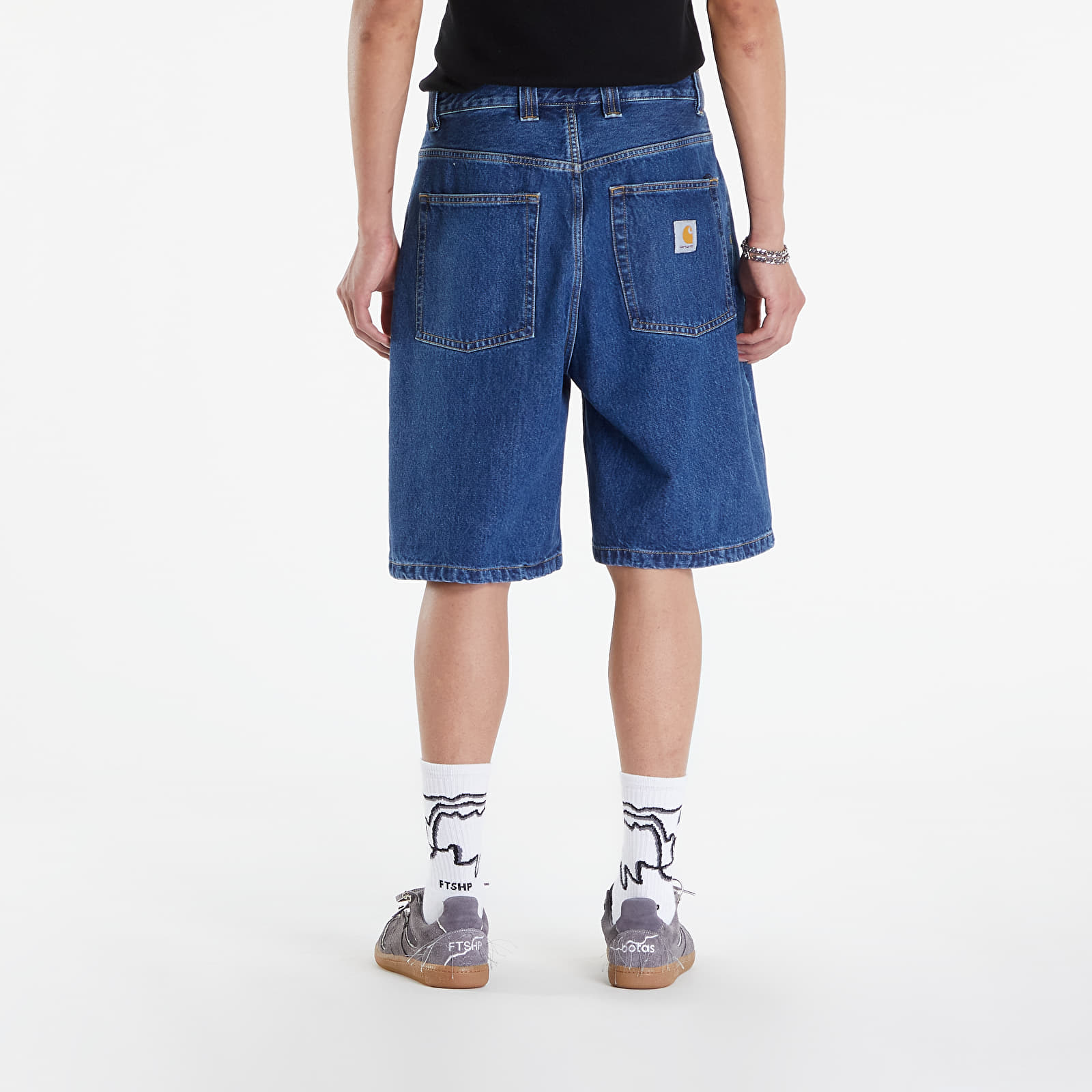 Kurzhosen Carhartt WIP Brandon Short Blue Stone Washed