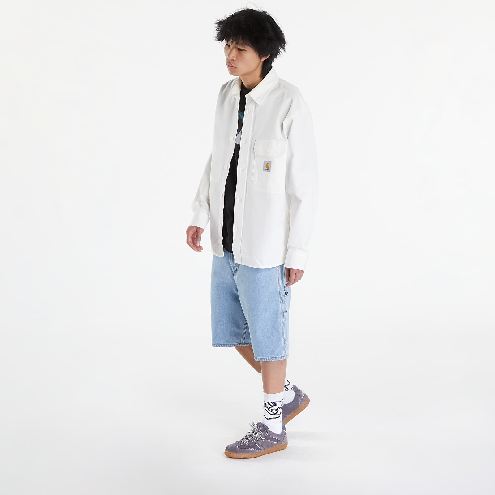 Overshirt Carhartt WIP Reno Shirt Jac UNISEX Off-White Garment Dyed