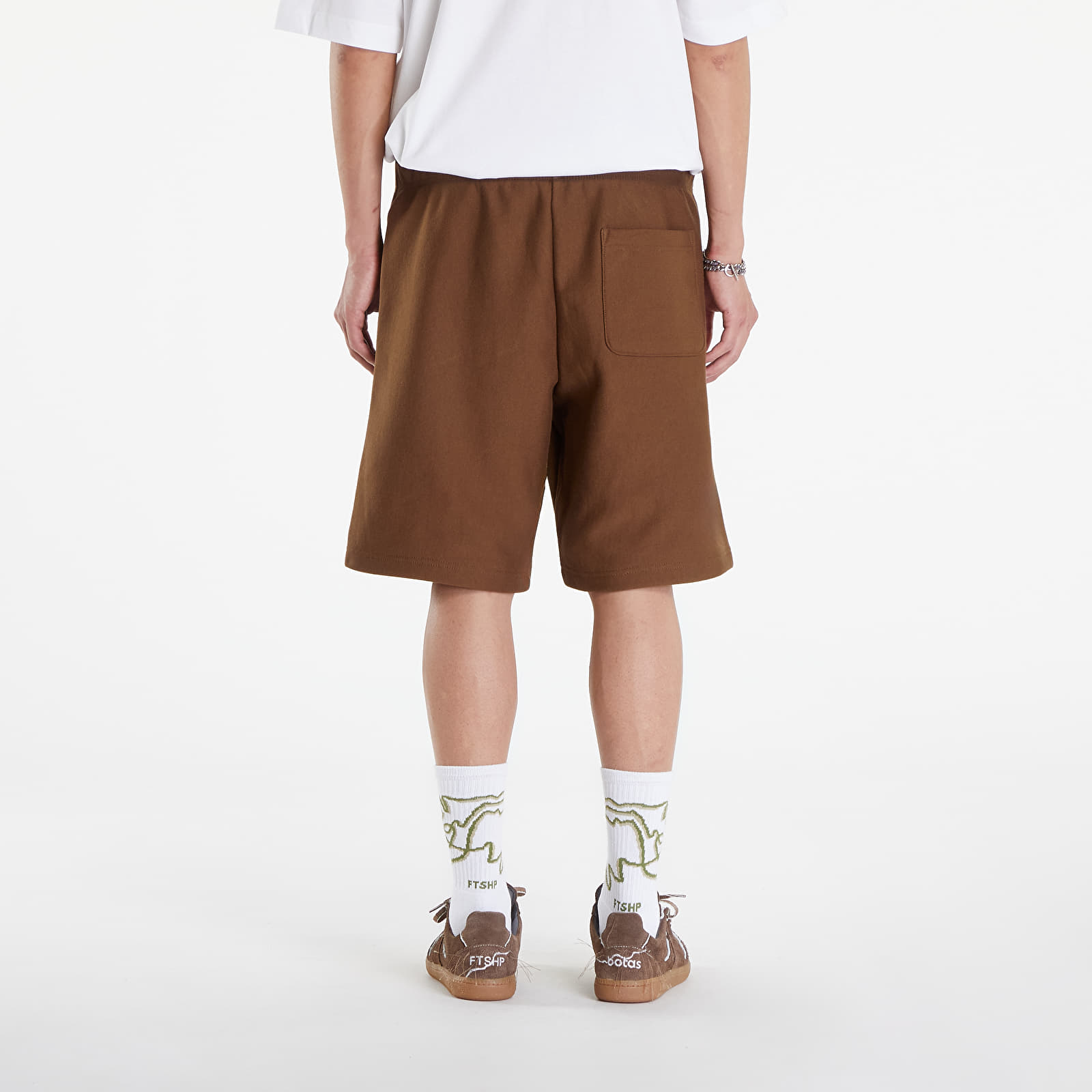 Šortky Carhartt WIP American Script Sweat Short Lumber