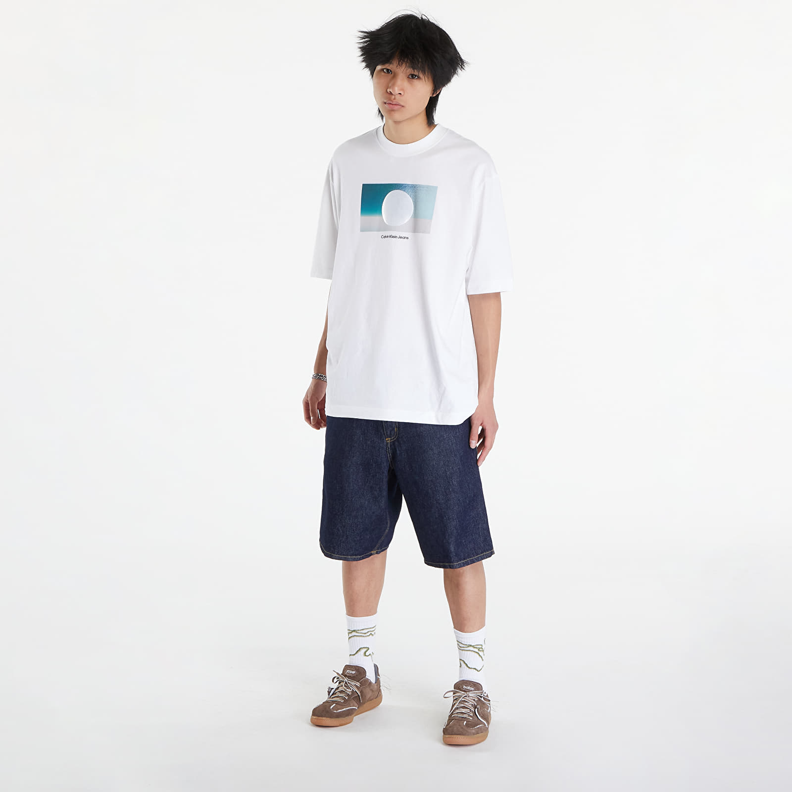 Kraťasy Carhartt WIP Single Knee Short Blue Rinsed